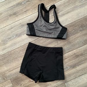Athletic cheer gym outfit